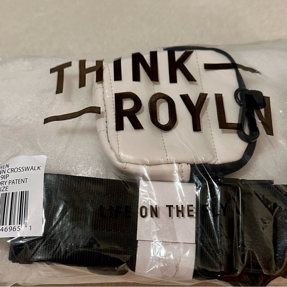 NWT  THINK ROYLN Downtown Crosswalk - Ivory Patent - Picture 12 of 12